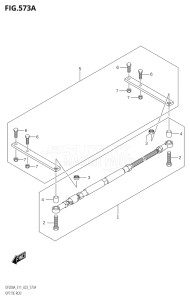 15003F-040001 (2020) 150hp E01 E03 E40-Gen. Export 1 - USA (DF150AT) DF150A drawing OPT:TIE ROD