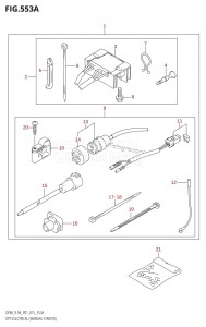 DF9.9A From 00994F-510001 (P01)  2015 drawing OPT:ELECTRICAL (MANUAL STARTER) (DF8A:P01:M-STARTER)