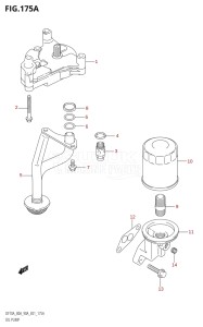 09002F-980001 (2009) 90hp E01-Gen. Export 1 (DF90ATK9) DF90A drawing OIL PUMP