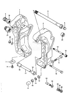 DT40 From 04003-820016 ()  1988 drawing CLAMP BRACKET (DT40TC MODEL:94~99)