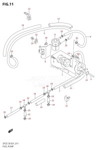 DF30 From 03001F-371001 ()  2003 drawing FUEL PUMP