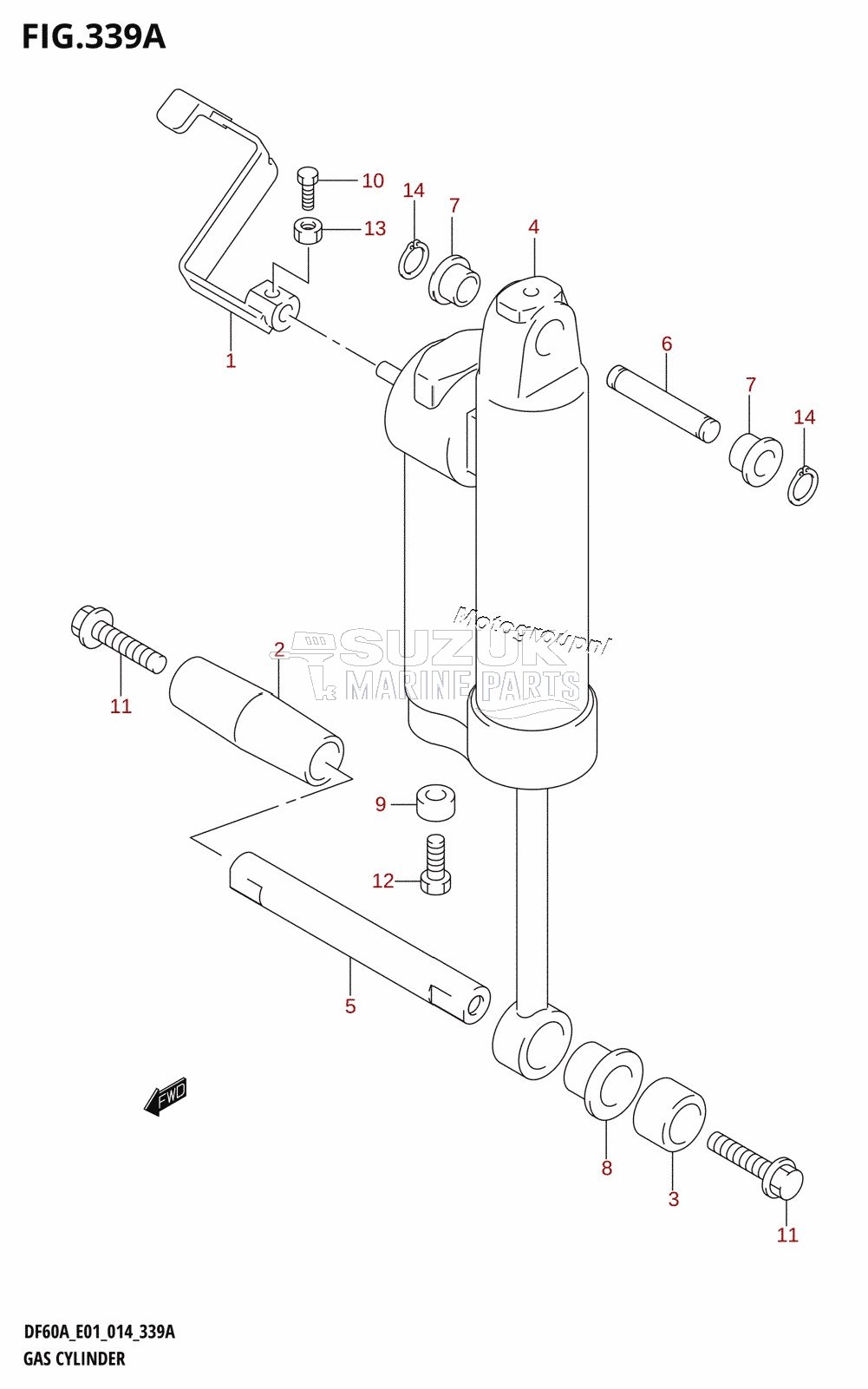 GAS CYLINDER (DF40AQH:E01)