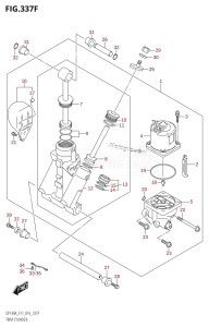 DF140AZ From 14003Z-610001 (E03)  2016 drawing TRIM CYLINDER (DF140AT:E11)