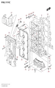 DF150Z From 15002Z-710001 (E01 E40)  2017 drawing CYLINDER HEAD (DF150Z:E01)