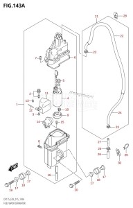 DF175ZG From 17502Z-510001 (E03)  2015 drawing FUEL VAPOR SEPARATOR