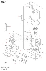 DF140 From 14001F-980001 (E01 E40)  2009 drawing PTT MOTOR