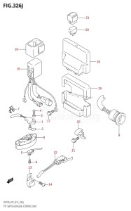 DF225Z From 22503Z-310001 (E01 E40)  2013 drawing PTT SWITCH /​ ENGINE CONTROL UNIT (DF250T:E01)