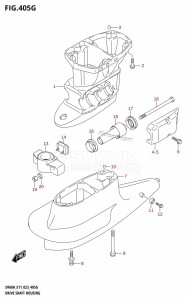 DF60A From 06003F-240001 (E11 E40)  2022 drawing DRIVE SHAFT HOUSING (DF50AVTH:E01,(DF50AVT,DF60AVT):E03)