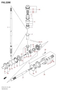 DF225Z From 22503Z-410001 (E01 E40)  2014 drawing TRANSMISSION (DF225T:E01)