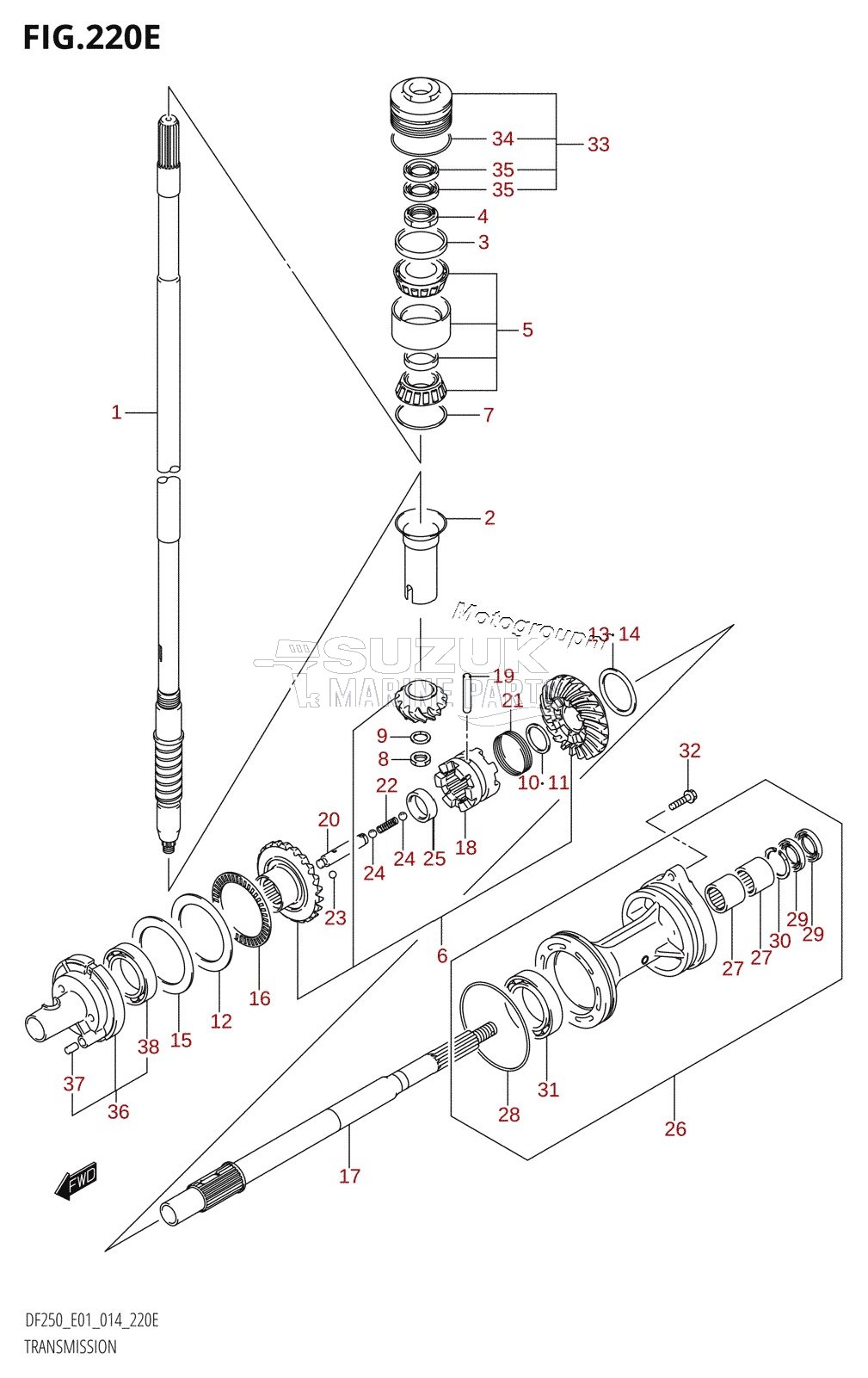 TRANSMISSION (DF225T:E01)