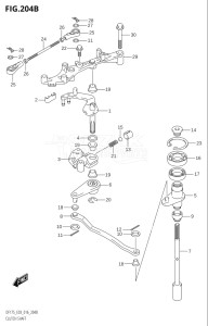 15002Z-610001 (2016) 150hp E03-USA (DF150Z) DF150Z drawing CLUTCH SHAFT (DF150TG:E03)