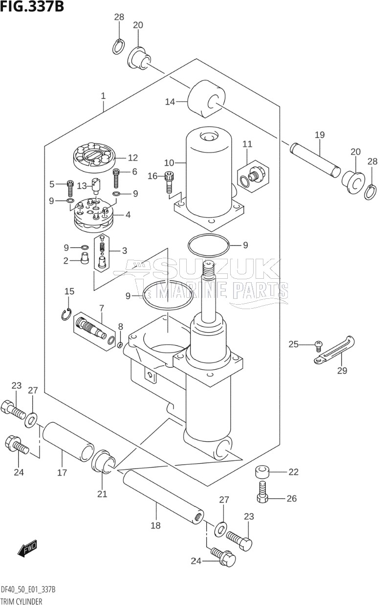 TRIM CYLINDER ((DF40T,DF50T,DF50WT):(K1,K2,K3,K4,K5,K6,K7,K8,K9,K10),DF50TH:(K5,K6,K7,K8,K9,K10))