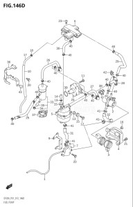 00995F-240001 (2022) 9.9hp E03-USA (DF9.9BTH) DF9.9B drawing FUEL PUMP (DF15AR:P01)