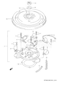 DT30C From 03003-011001 ()  1990 drawing MAGNETO