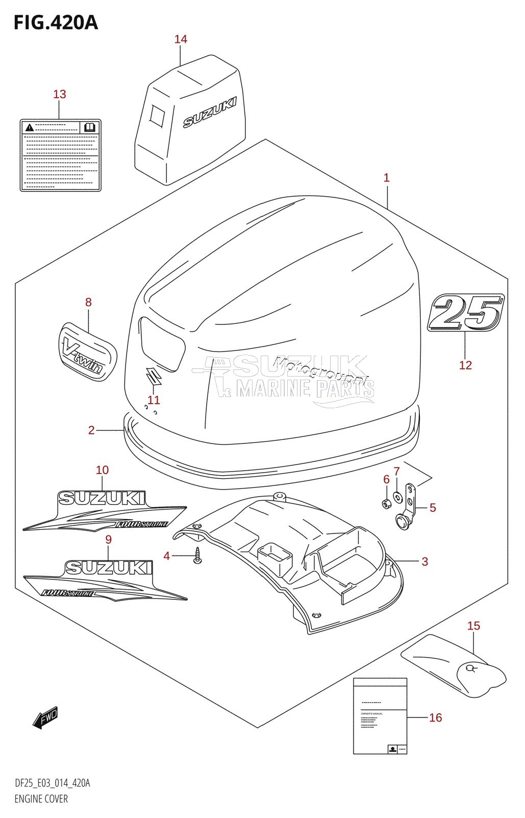 ENGINE COVER (DF25:E03)