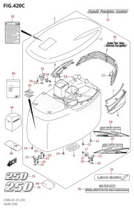 DF250A From 25003P-510001 (E01 E40)  2015 drawing ENGINE COVER (DF250A:E01)