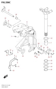 08002F-510001 (2005) 80hp E40 E01- (DF80A) DF80A drawing SWIVEL BRACKET (DF70ATH:E01)