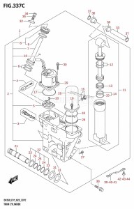 DF200 From 20002F-240001 (E01 E40)  2022 drawing TRIM CYLINDER (X-TRANSOM,XX-TRANSOM)