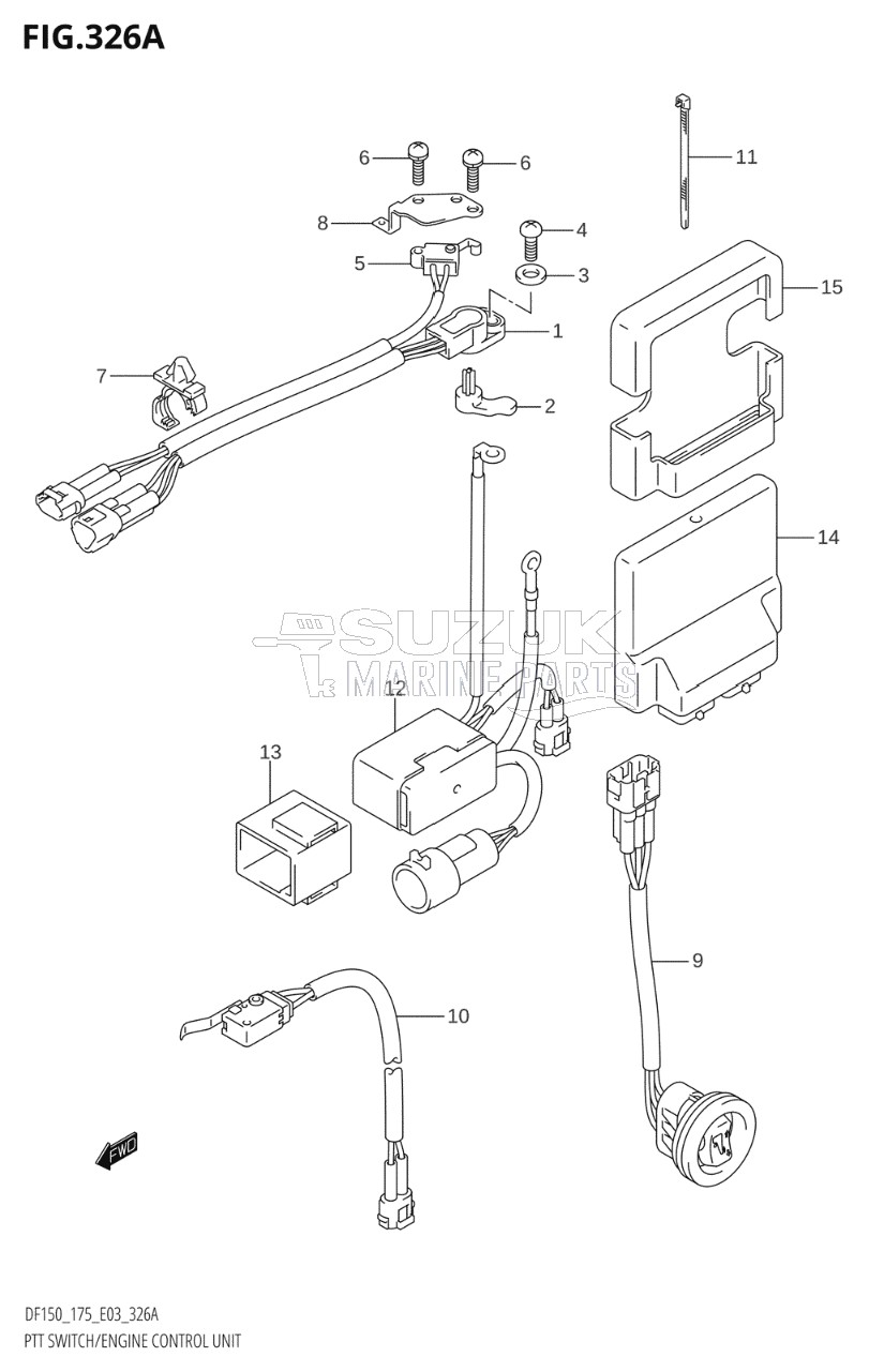 PTT SWITCH / ENGINE CONTROL UNIT