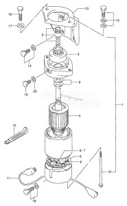 DT85TC From 8501-651001 ()  1997 drawing STARTING MOTOR (TC,WT,MQ,QH)(*)