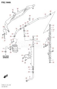 DF200A From 20003F-340001 (E11 E40)  2023 drawing FUEL INJECTOR ((E01,E03):020,E11:021,(E03,E11):(022,023))