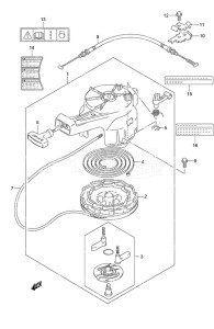 DF 4 drawing Recoil Starter