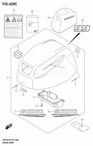 DF8A From 00801F-710001 (P01)  2017 drawing ENGINE COVER (DF9.9A:P01)