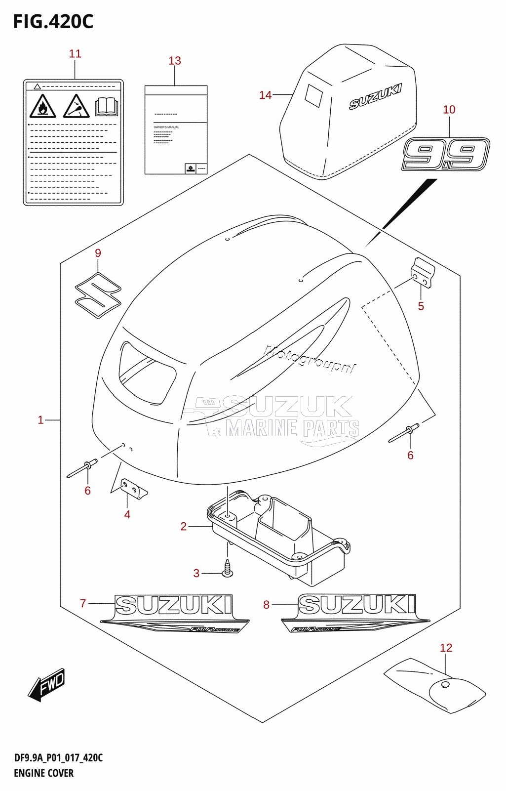 ENGINE COVER (DF9.9A:P01)