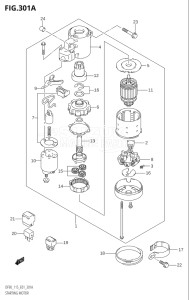 11501F-151001 (2001) 115hp E01-Gen. Export 1 (DF115TK1) DF115T drawing STARTING MOTOR