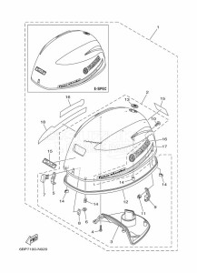 F25DES drawing TOP-COWLING