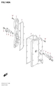 DF250 From 25003F-710001 (E01 E40)  2017 drawing EXHAUST COVER