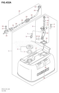 DF50 From 05001F-151001 (E01 E11)  2001 drawing FUEL TANK