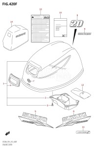 DF9.9B From 00995F-310001 (P01)  2013 drawing ENGINE COVER (DF20A:P40)