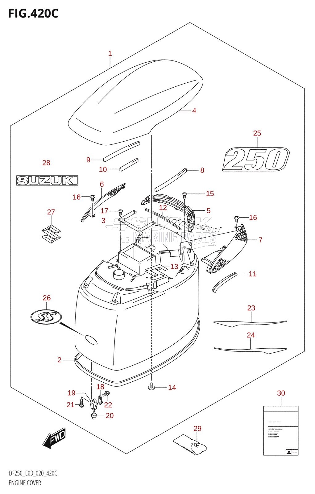 ENGINE COVER (DF250ST)