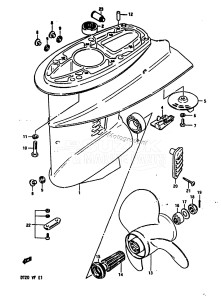 DT20 From 02004-581001 ()  1995 drawing GEAR CASE