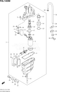 06003F-410001 (2014) 60hp E01 E40-Gen. Export 1 - Costa Rica (DF60AVT  DF60AVTH) DF60A drawing FUEL VAPOR SEPARATOR (DF60ATH:E40)