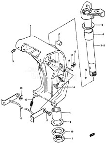 DT115 From 11501-200001 ()  1982 drawing SWIVEL BRACKET