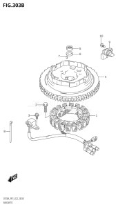 01504F-240001 (2022) 15hp E01 P01-Gen. Export 1   - (DF15A  DF15AR  DF15AT) DF15A drawing MAGNETO (E-STARTER)