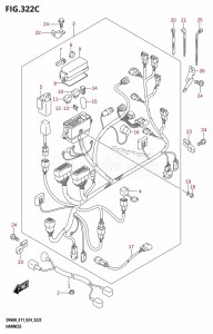 DF40AQH From 04003F-440001 (E01 - E11 - E34)  2024 drawing HARNESS (DF50AVT)