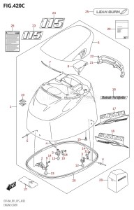 DF140AZ From 14003Z-510001 (E01 E40)  2015 drawing ENGINE COVER (DF115AT:E40)