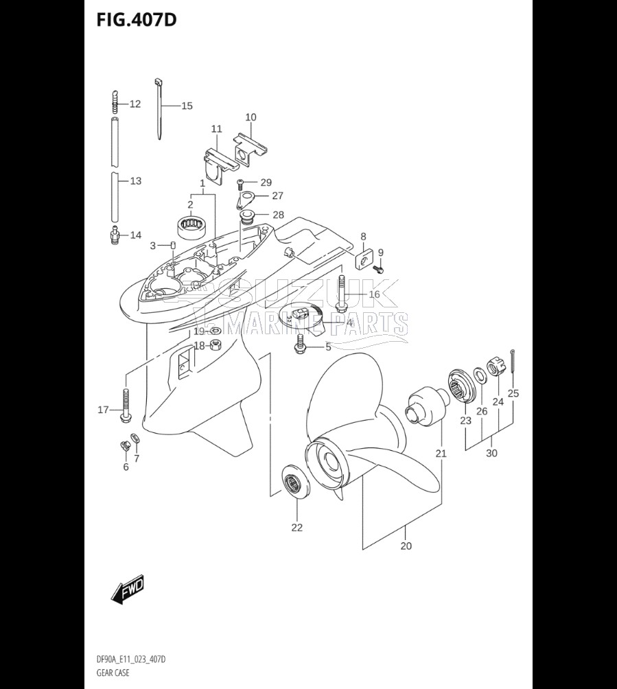 GEAR CASE (DF80A:E40:(021,022,023))