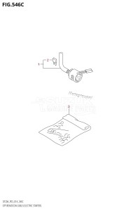 DF9.9B From 00995F-410001 (P03)  2014 drawing OPT:REMOCON CABLE (ELECTRIC STARTER) (DF15A:P03:E-STARTER)