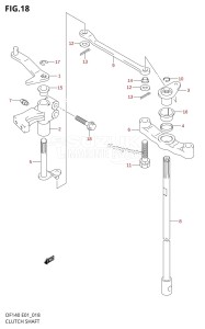 DF140 From 14001Z-421001 (E01)  2004 drawing CLUTCH SHAFT