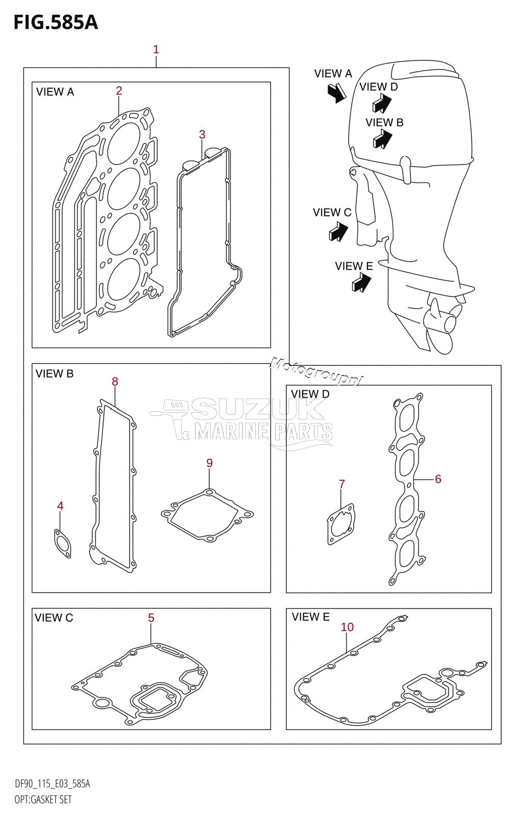 OPT:GASKET SET