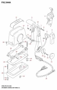 DF9.9B From 00995F-610001 (P03)  2016 drawing OPT:REMOTE CONTROL ASSY SINGLE (1) (DF9.9B:P03)