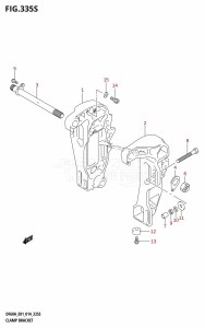 DF60A From 06002F-410001 (E01 E40)  2014 drawing CLAMP BRACKET (DF60AVT:E40)