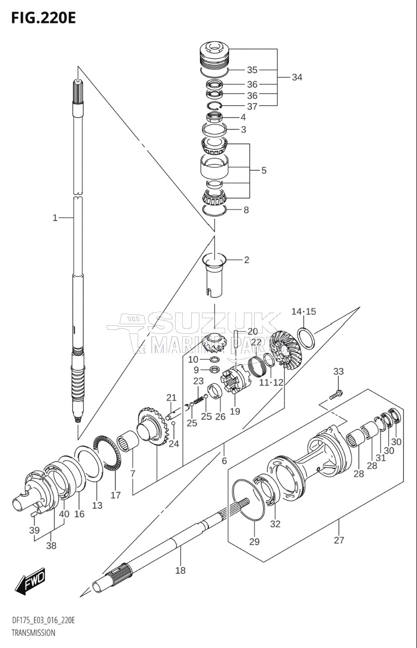 TRANSMISSION (DF175T:E03)