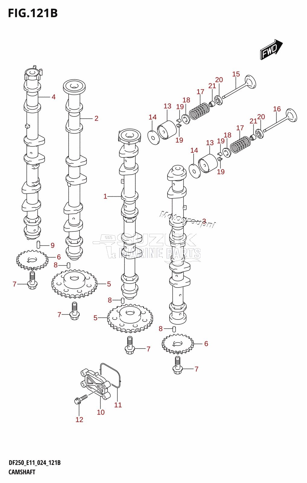 CAMSHAFT (DF225T,DF225Z)