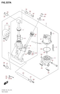 DF150AP From 15003P-910001 (E01 E40)  2019 drawing TRIM CYLINDER