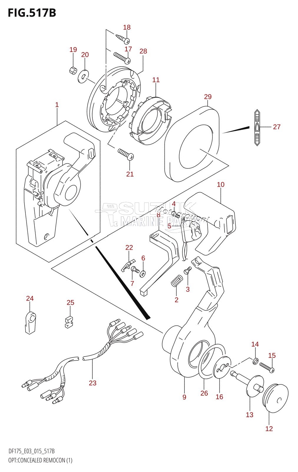 OPT:CONCEALED REMOCON (1) (DF150Z:E03)